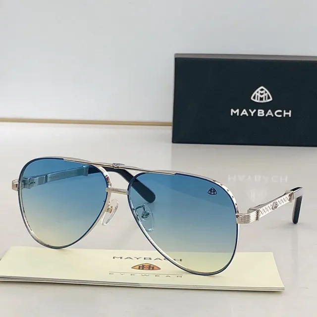 Gold and Green Acetate Gradient Lens Sunglasses 9