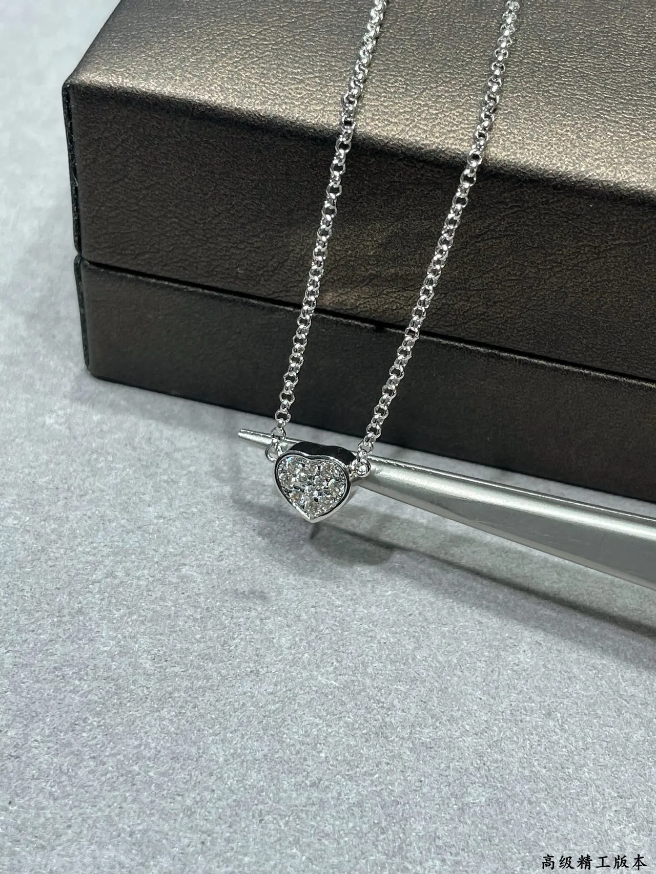 Gold Silver Double-Layered Heart-Shaped Necklace 6