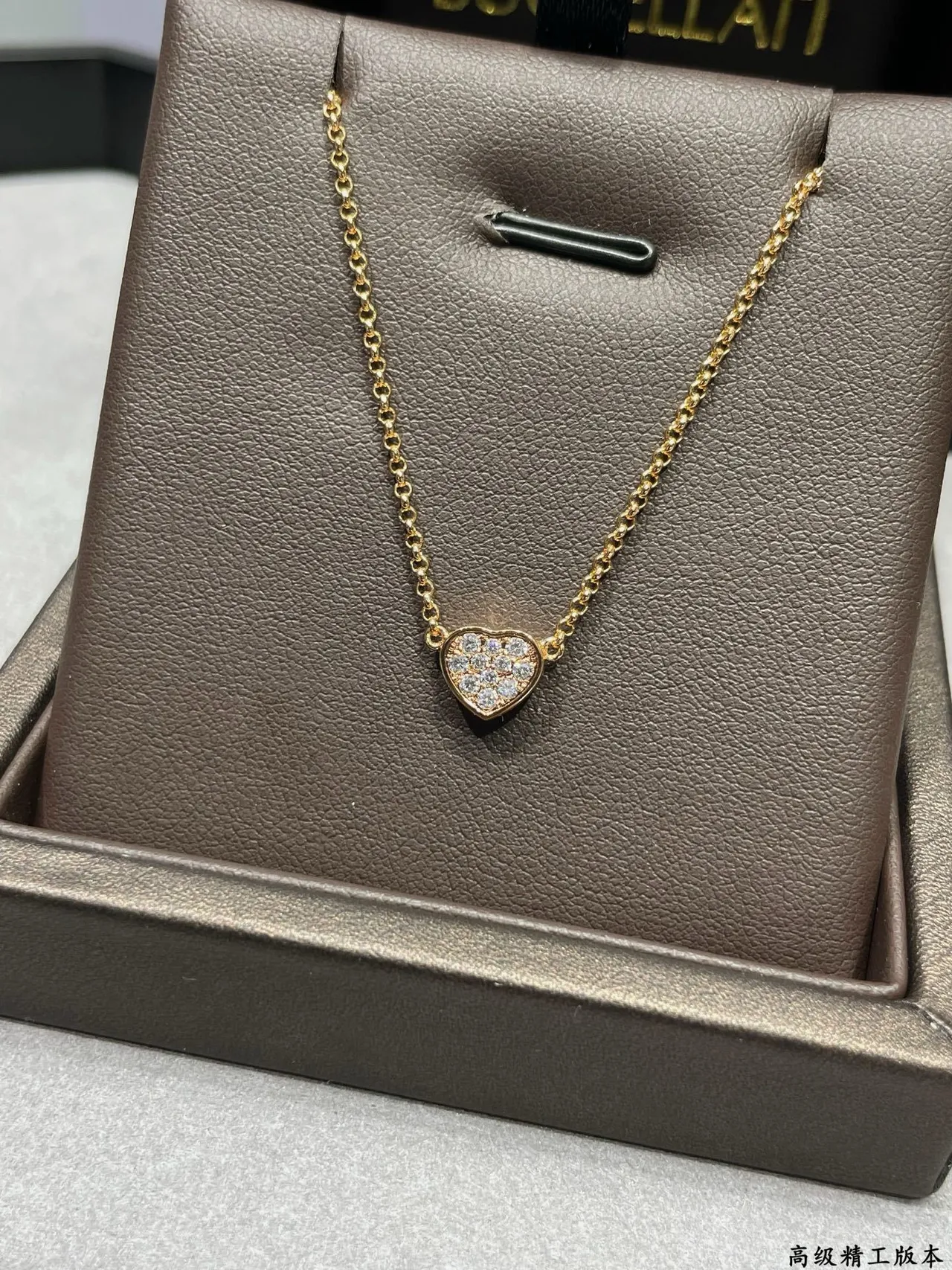 Gold Silver Double-Layered Heart-Shaped Necklace 9