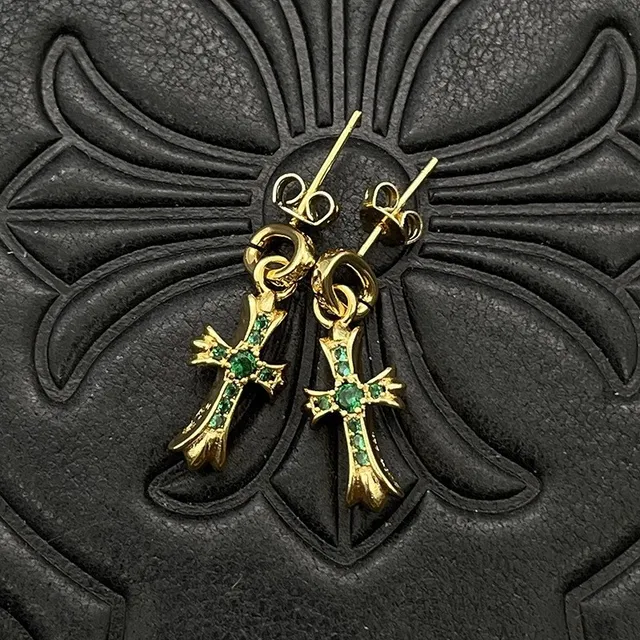 Gold-Tone Cross Stud Earrings 6