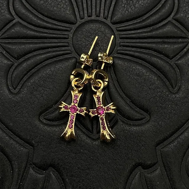 Gold-Tone Cross Stud Earrings 9