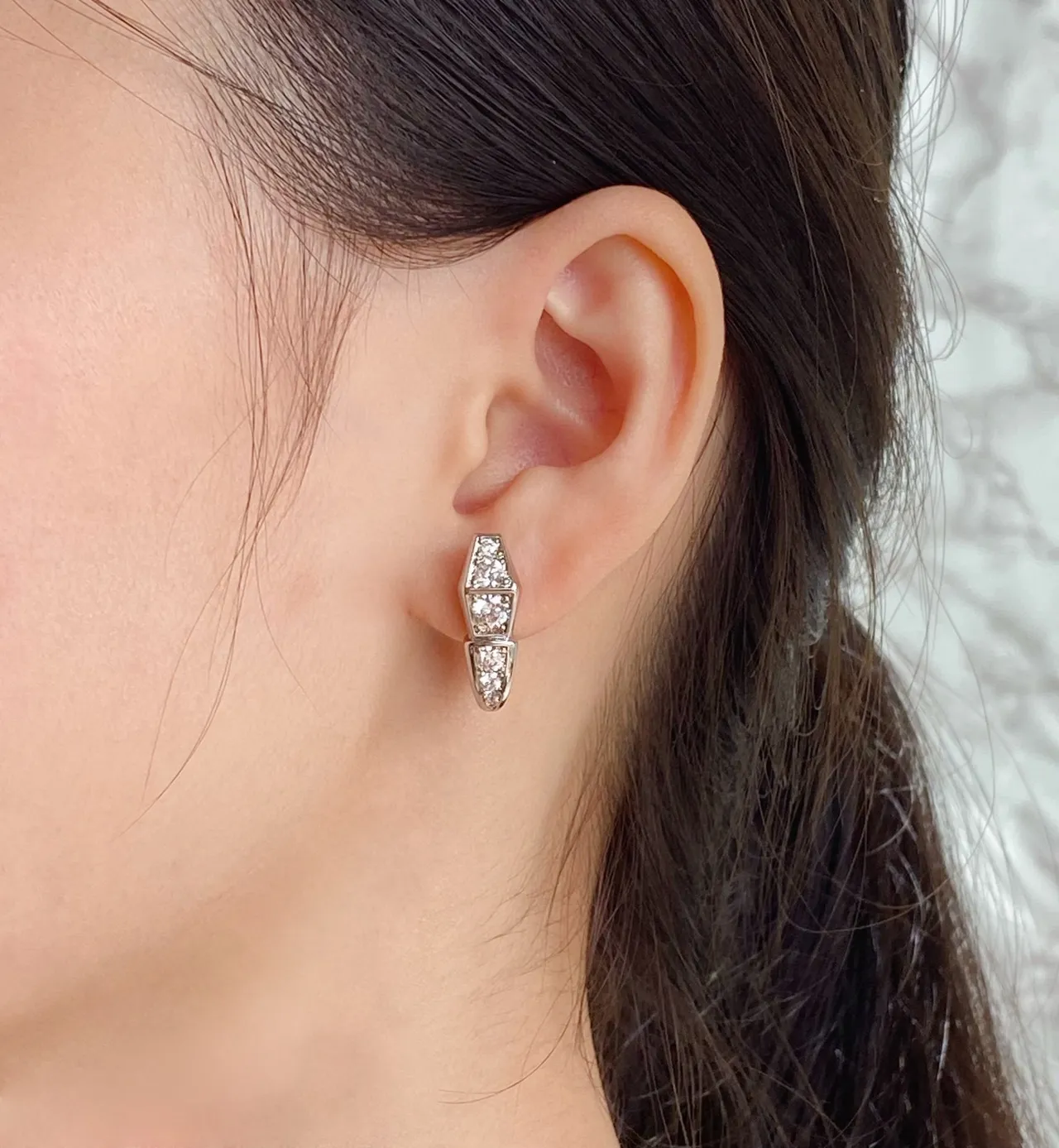 Gold-Tone Geometric Pavé-Set Multi-Stone Earrings 9