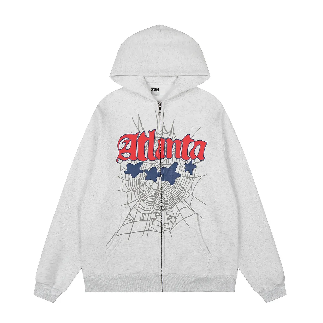 Graphic-Print Zip-Front Hoodie and Wide-Leg Sweatpants Tracksuit 11