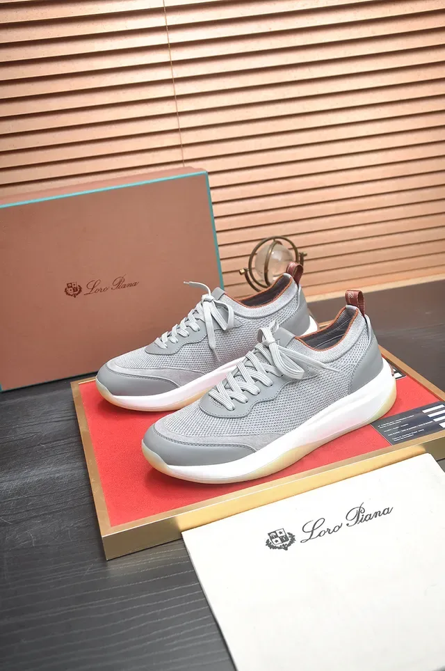 Gray Mesh and Synthetic Overlay Lifestyle Sneaker 4