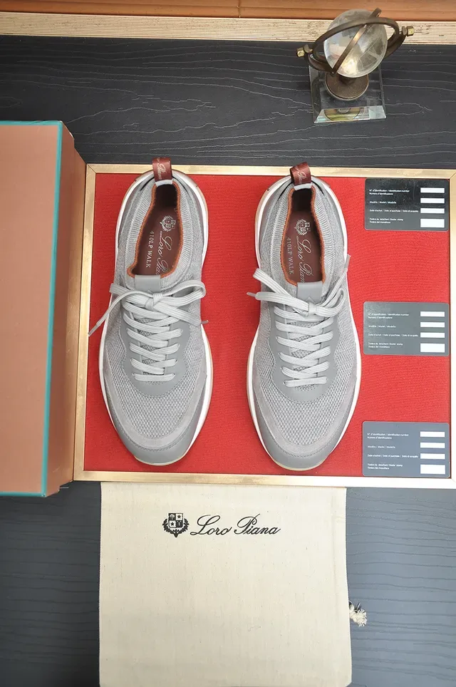Gray Mesh and Synthetic Overlay Lifestyle Sneaker 5