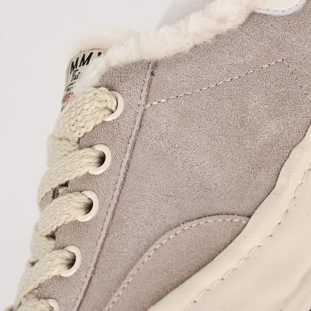 Gray Suede Shearling-Lined Chunky Midsole Lifestyle Sneaker 6