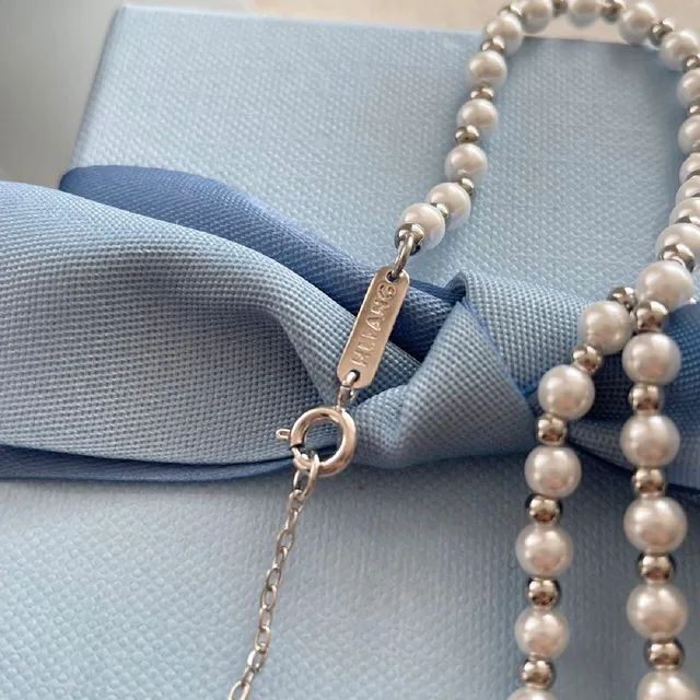 HEFANG Pearl Strand Heart Pendant Necklace 4