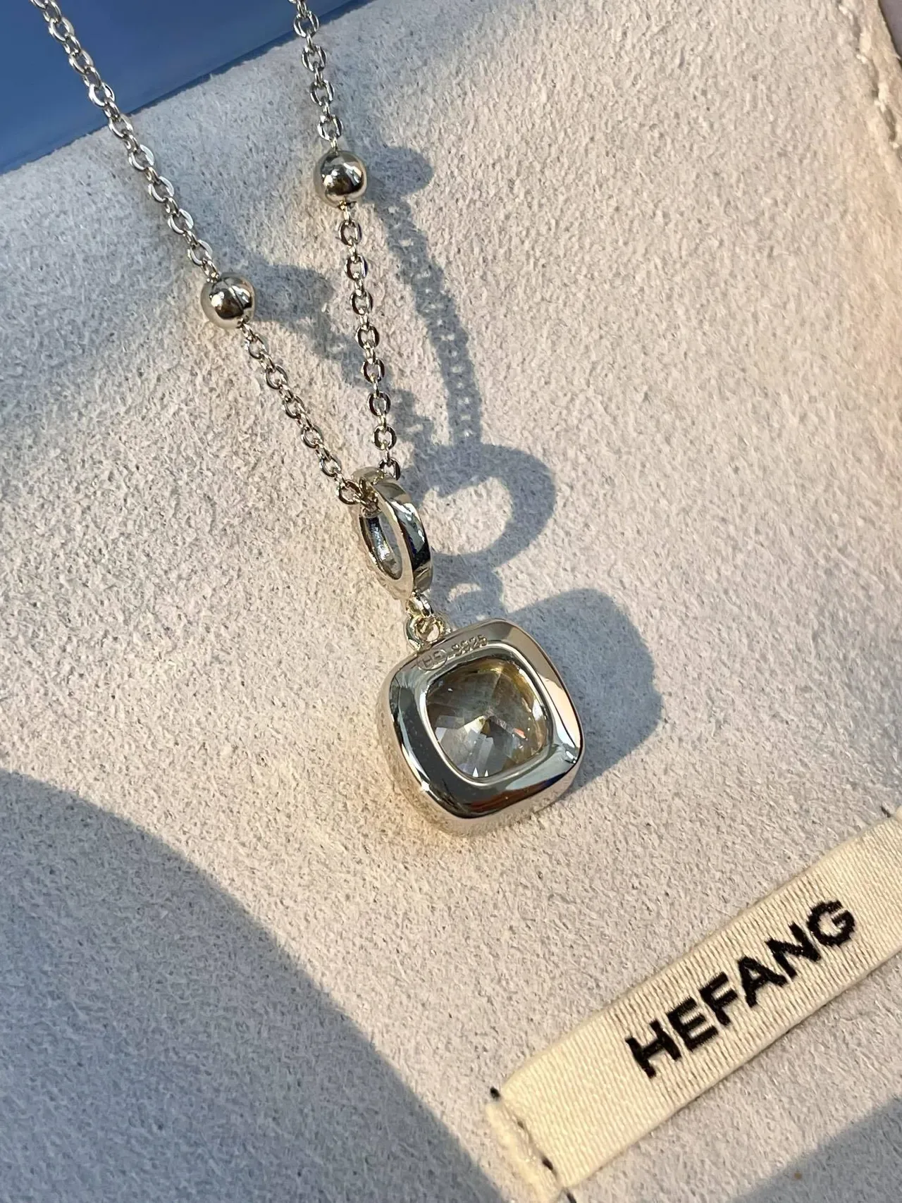 HERAND Cushion-Cut Bezel-Set Pendant Necklace 7