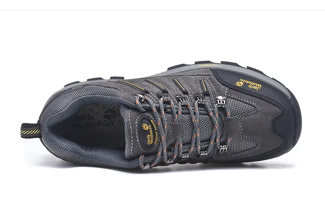 Jack Wolfskin Army Green Black Olive Suede And Mesh Upper Rubber Toe Cap Hiking Boots 2