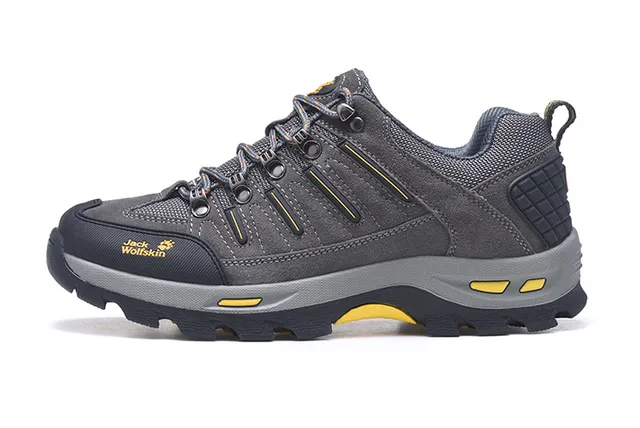 Jack Wolfskin Army Green Black Olive Suede And Mesh Upper Rubber Toe Cap Hiking Boots 6