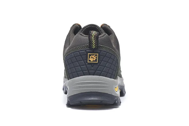 Jack Wolfskin Army Green Black Olive Suede And Mesh Upper Rubber Toe Cap Hiking Boots 17