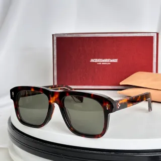 Jacques Marie Mage Tortoiseshell Square Sunglasses