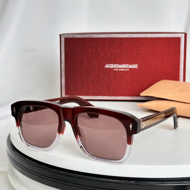 Jacques Marie Mage Tortoiseshell Square Sunglasses 8