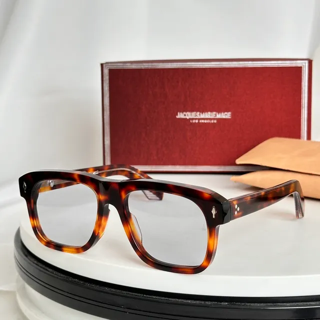 Jacques Marie Mage Tortoiseshell Square Sunglasses 9
