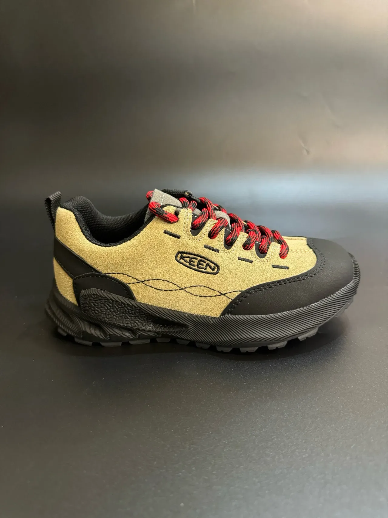 KEEN Black Gray Low-Top Suede-and-Synthetic Upper Lifestyle Sneakers 5