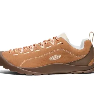 KEEN Brown Beige Suede Upper Contrast Stitching Lifestyle Sneakers