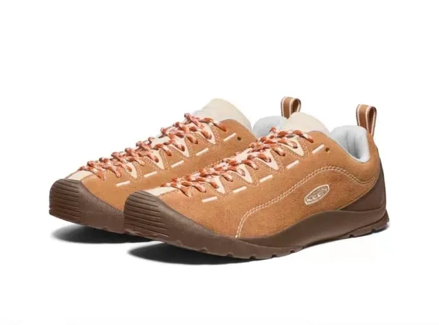 KEEN Brown Beige Suede Upper Contrast Stitching Lifestyle Sneakers 4