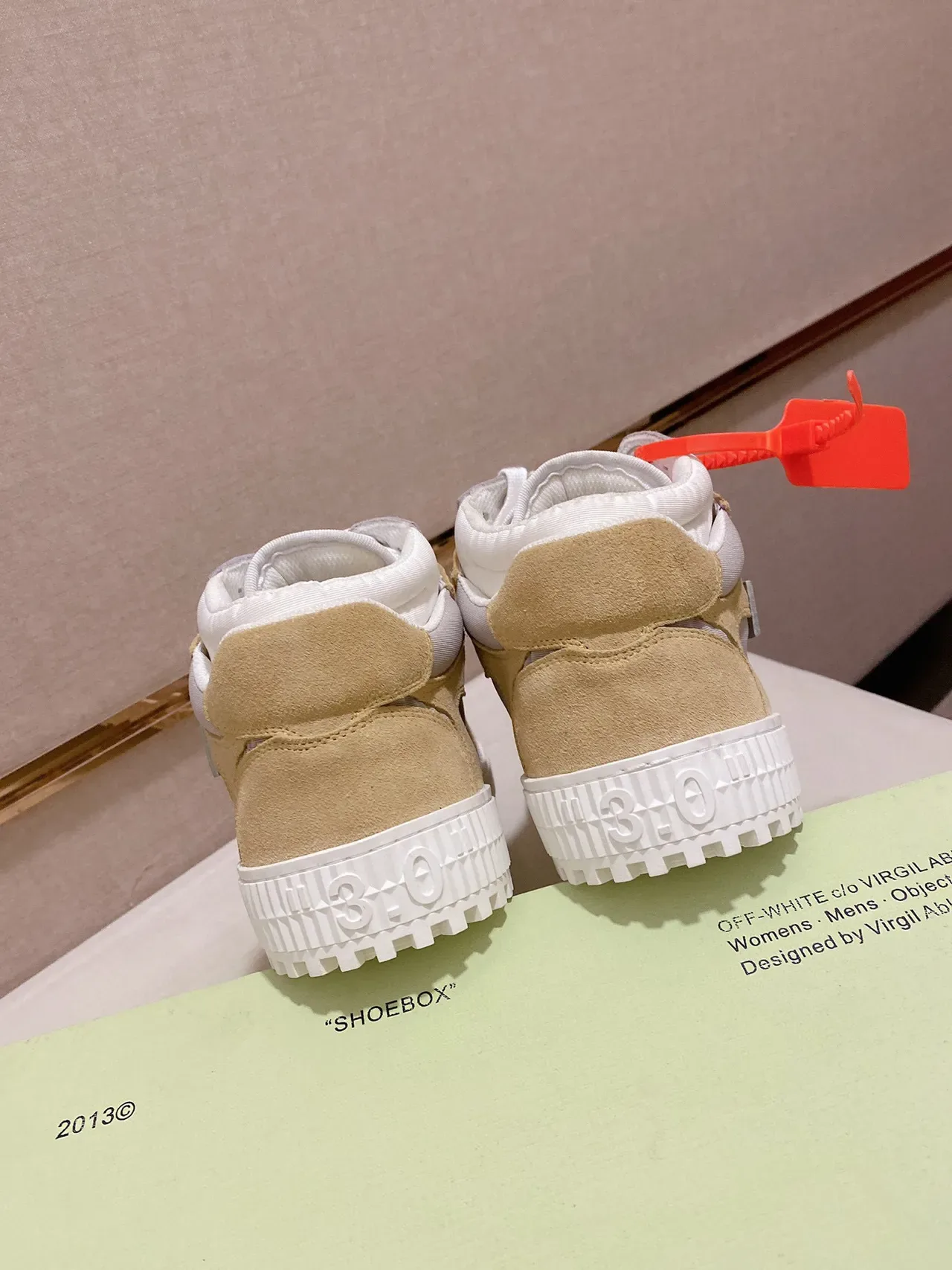 Lavender and Tan Panelled Strap Detail Lifestyle Sneaker 3