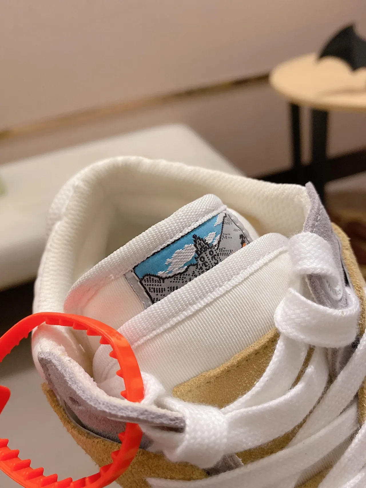 Lavender and Tan Panelled Strap Detail Lifestyle Sneaker 5