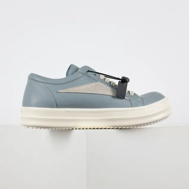 Light Blue and Beige Two-Tone Platform Sneakers 7