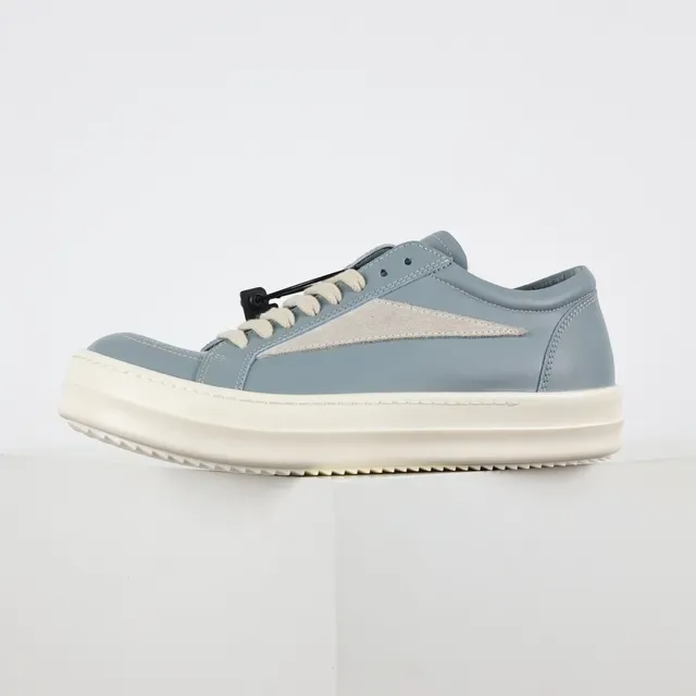 Light Blue and Beige Two-Tone Platform Sneakers 9