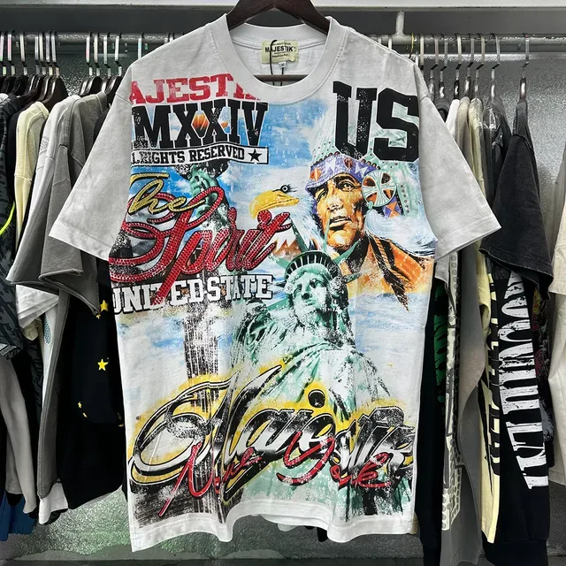 Majestik MX XIV The Spirit United State Graphic T-Shirt 5