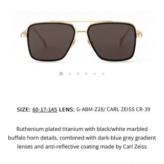 Maybach The End II Square Aviator Sunglasses