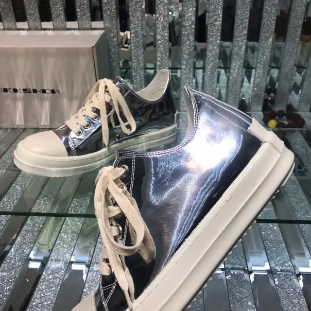 Metallic Silver and Cream Toe Cap Lifestyle Sneaker 6