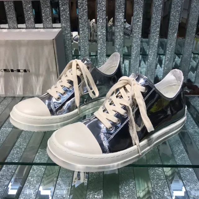 Metallic Silver and Cream Toe Cap Lifestyle Sneaker 8