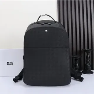 Montblanc Black Diamond-Weave Structured Casual Backpack