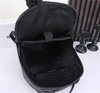 Montblanc Black Diamond-Weave Structured Casual Backpack 3