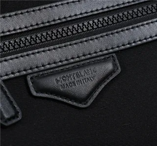 Montblanc Black Diamond-Weave Structured Casual Backpack 4