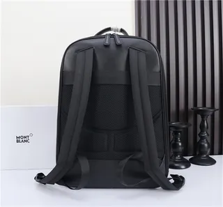 Montblanc Black Diamond-Weave Structured Casual Backpack 7