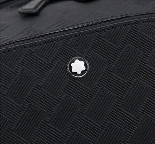 Montblanc Black Diamond-Weave Structured Casual Backpack 9