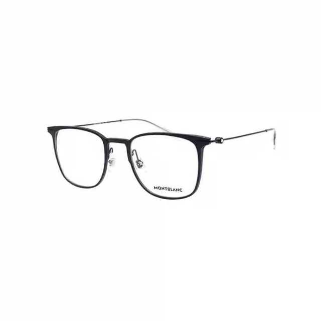 Montblanc retangular full-rim two-tone óculos ópticos 9