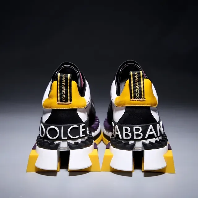 Multicolor Architectural Sole Low-Top Lifestyle Sneakers 5