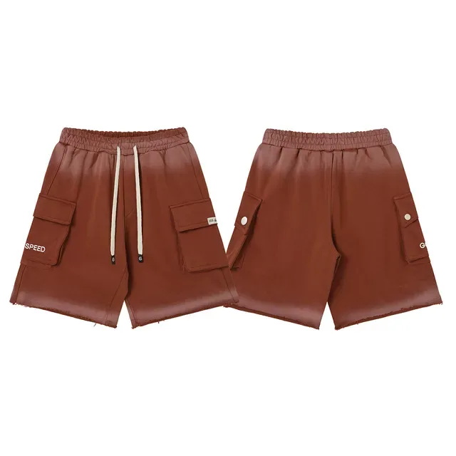 ODSPEED Gradient-Dyed Cargo Shorts 5