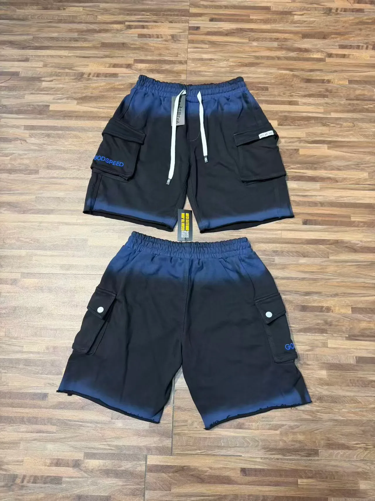 ODSPEED Gradient-Dyed Cargo Shorts 23