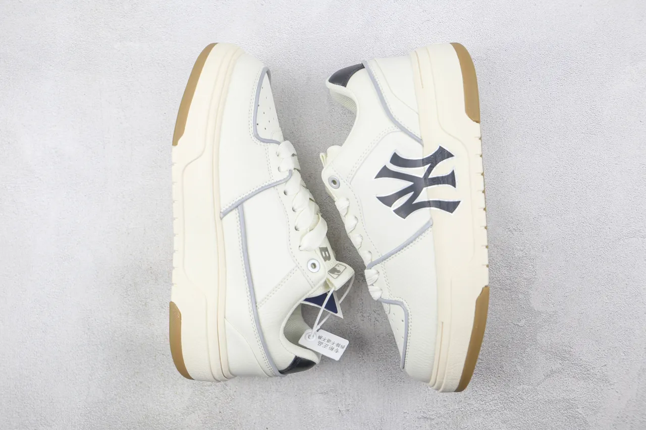 Off-White Cream and Black NY Logo Platform Sneaker 2