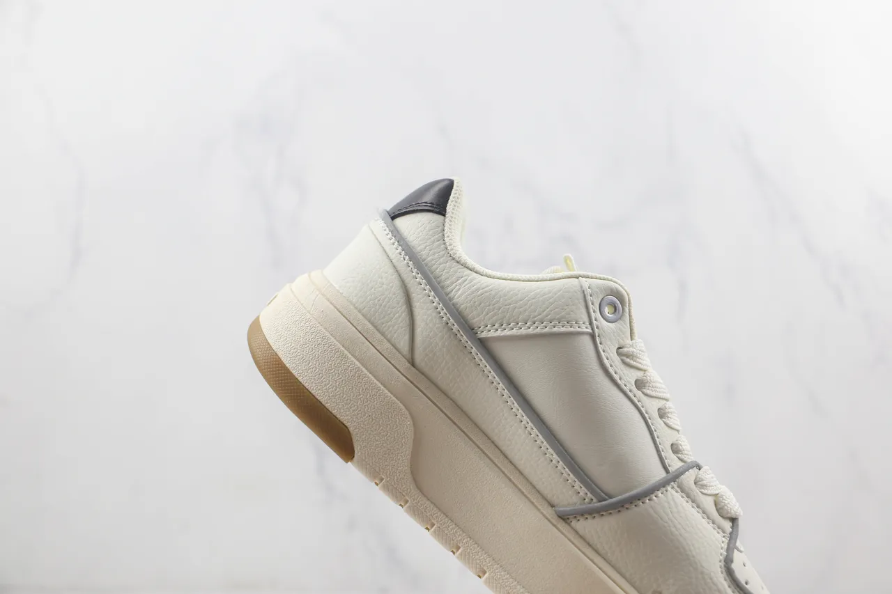 Off-White Cream and Black NY Logo Platform Sneaker 5