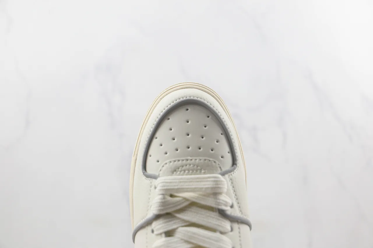 Off-White Cream and Black NY Logo Platform Sneaker 6