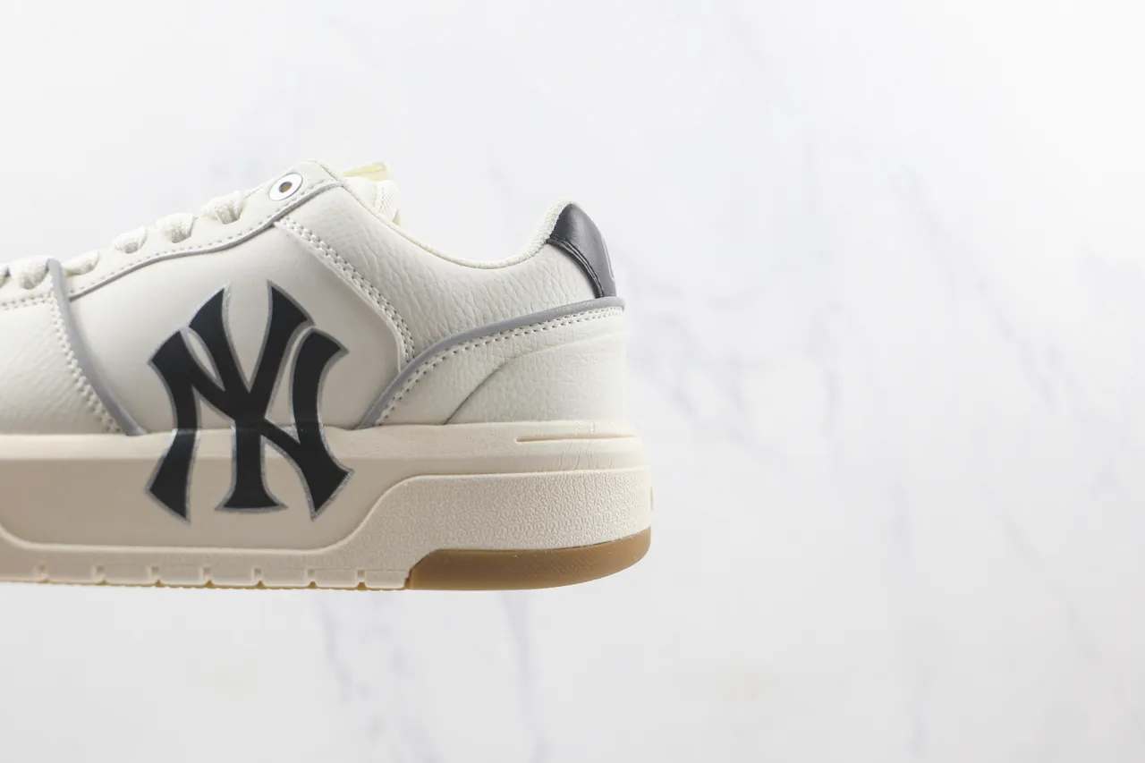 Off-White Cream and Black NY Logo Platform Sneaker 7