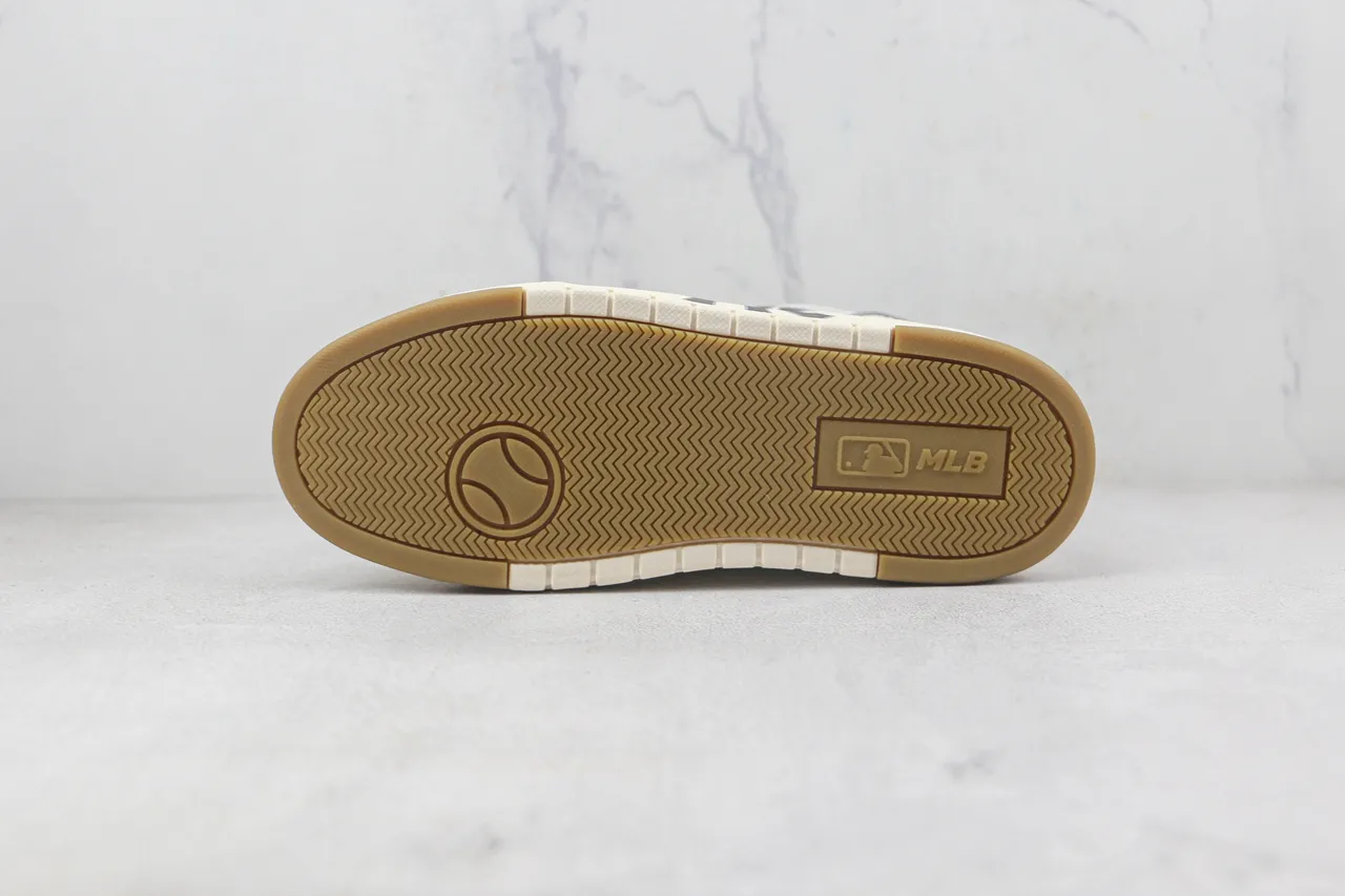 Off-White Cream and Black NY Logo Platform Sneaker 8