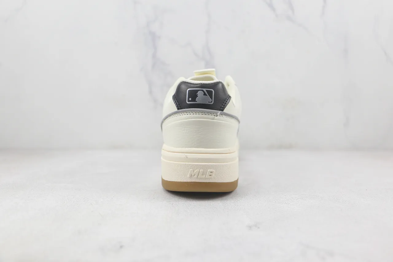 Off-White Cream and Black NY Logo Platform Sneaker 9
