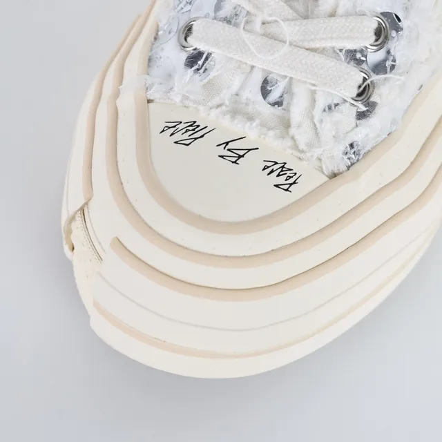 Off-White Fuzzy Bouclé Slip-On Mule Casual Shoes 5