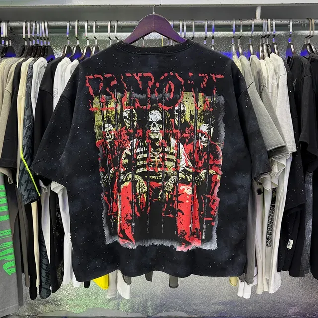 Olive Green Distressed Prison Graphic Oversized T-Shirt 9