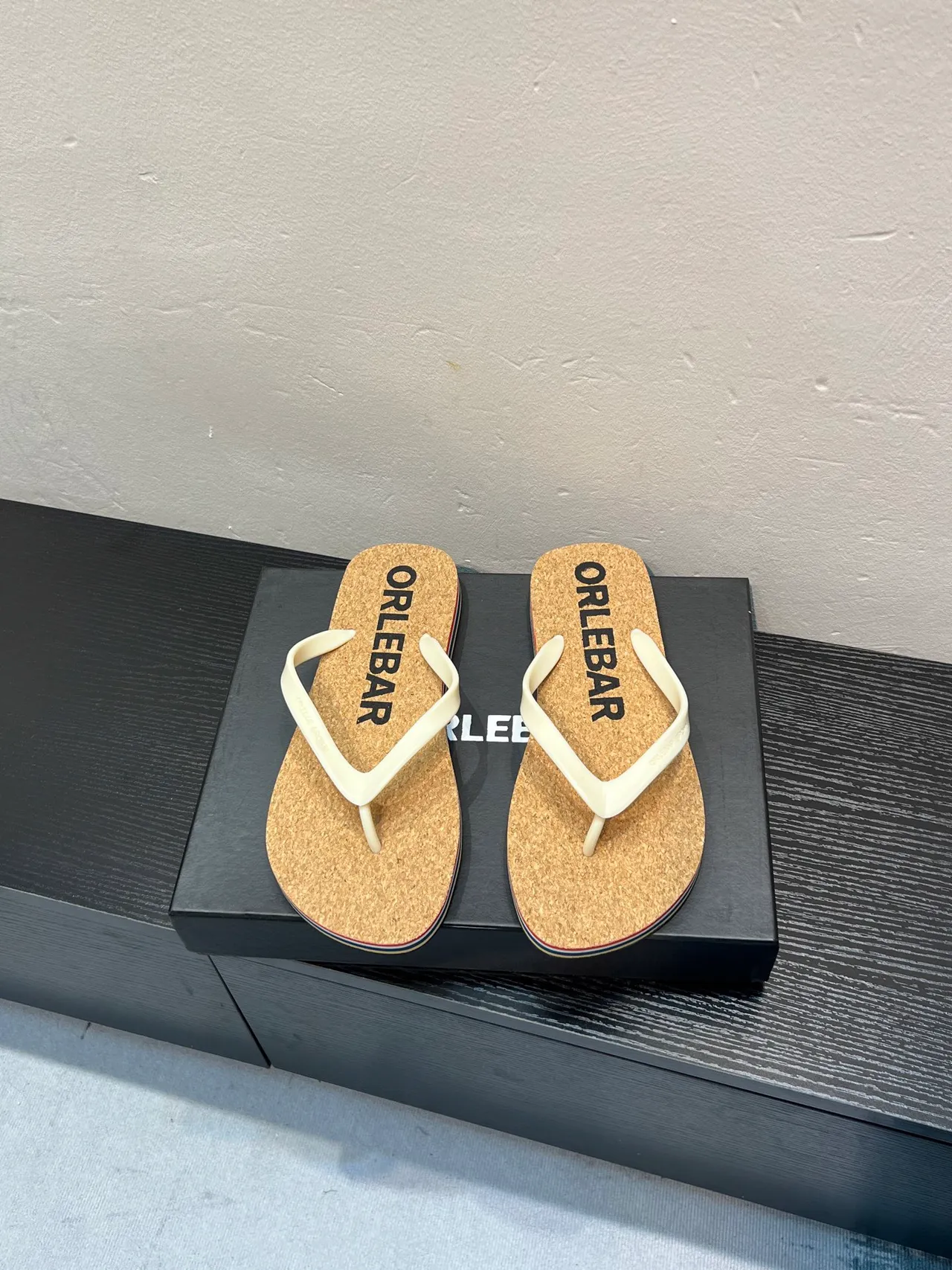 ORLEBAR Cork Footbed Flip-Flop Slippers 2