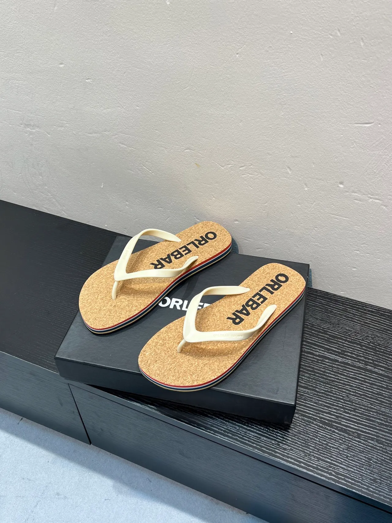 ORLEBAR Cork Footbed Flip-Flop Slippers 3