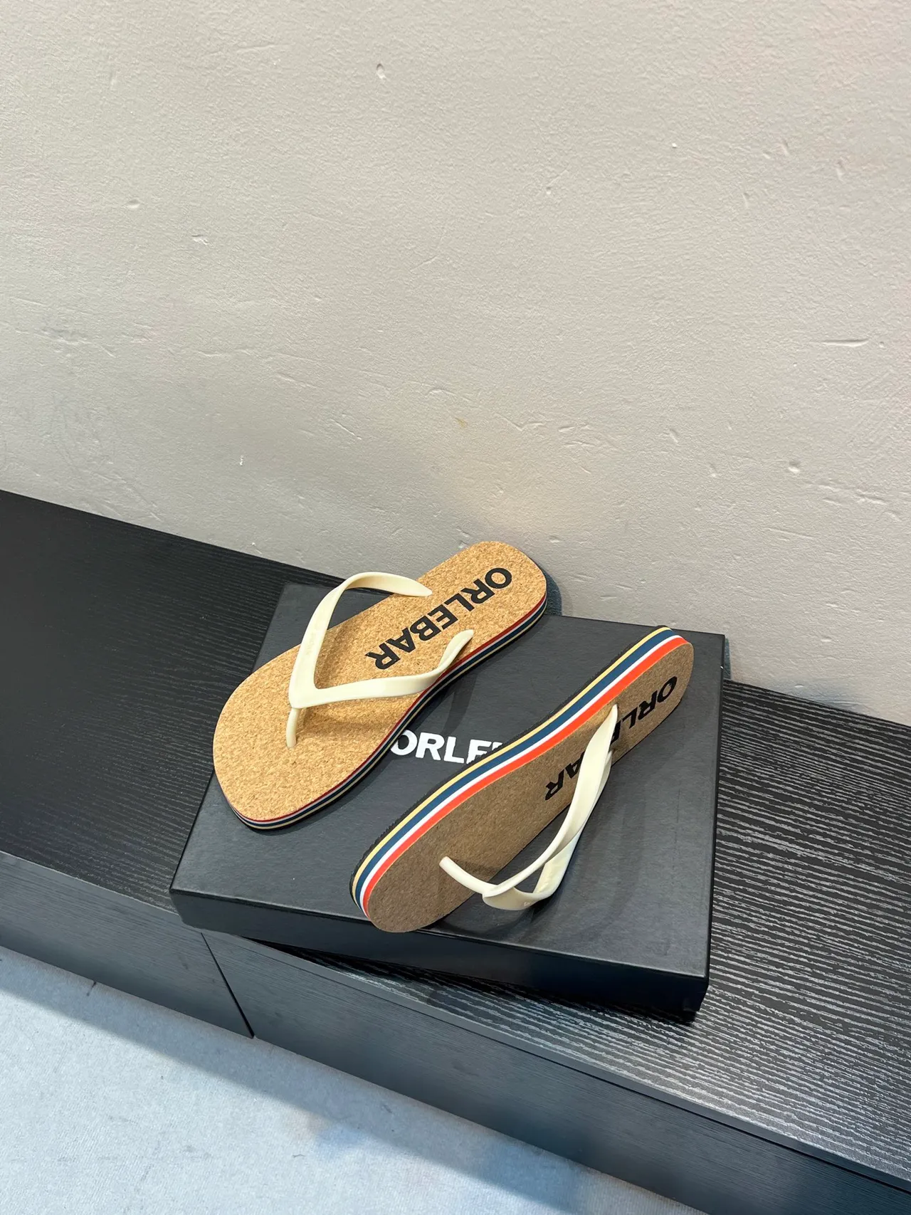 ORLEBAR Cork Footbed Flip-Flop Slippers 4