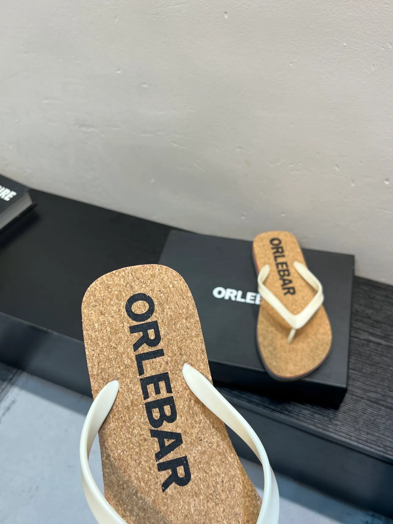 ORLEBAR Cork Footbed Flip-Flop Slippers 7